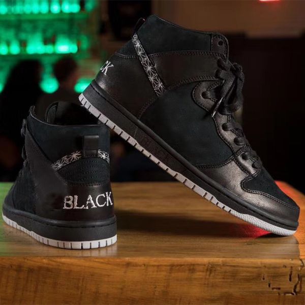

Zoom SB Dunk High Pro QS Bar Black Basketball Shoes Fashion Brand Mesh Designer Game Winner Bronze Mens Sports Sneakers With Box