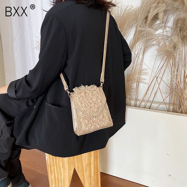 

bxx] hairy crossbody bags for women 2019 winter brand small shoulder messenger bag lady brand designer handbag female bag hj133