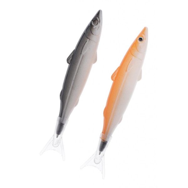 

2 pieces fish-shaped plastic pens / ballpoint stationery students students gifts