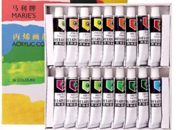 

12 ml 18 color professional acrylic paints set hand painted wall paint tubes artist draw painting pigment