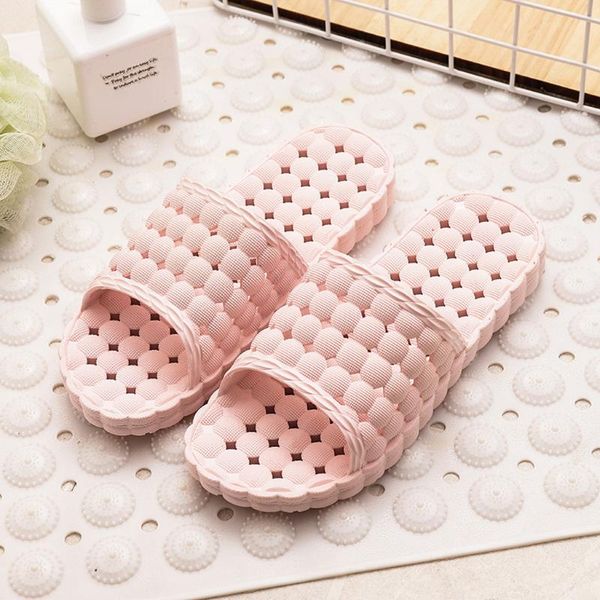 

shoes woman slippers fashion mules men women couple beach shoes home summer zapatos mujer flip flops hollow foot massage slipper, Black