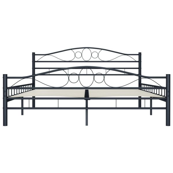 

bed frame black steel 180 * 200 cm bedroom furniture