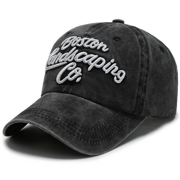 

2020 spring and summer new washed retro cowboy baseball cap men and women fashion hip-hop hat outdoor sunscreen sun hat svots, Black;white