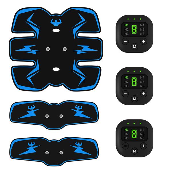 

6pcs ems wireless muscle stimulator trainer smart fitness abdominal training electric weight loss stickers body slimming massage