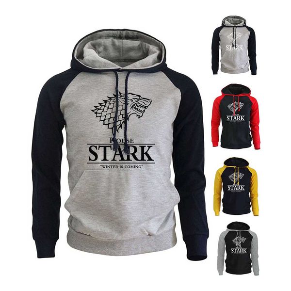 

mens fashion brand pullovers printing game of thrones hoodies long sleeve 2020 designer new style sweatershirt selling, Black