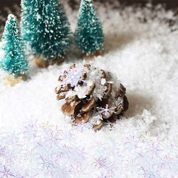 

600pcs многоразовые белых снежинки конфетти на рождество свадьбы день рождения праздника партия украшение поставки рождественских украшений