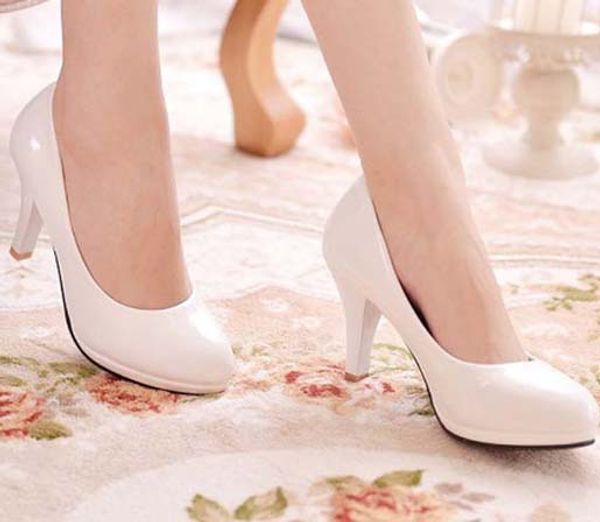 

quality classic women shoes heels sandals dress shoes fashion casual shoe classic style high heels shoe008 p32, Black