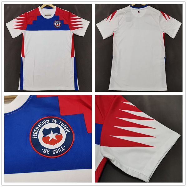 

20 21 chile soccer jersey 7 alexis 8 a.vidal 10 valdivia 17 medel pinilla vargas customize 2020 home away white football shirt, Black;yellow