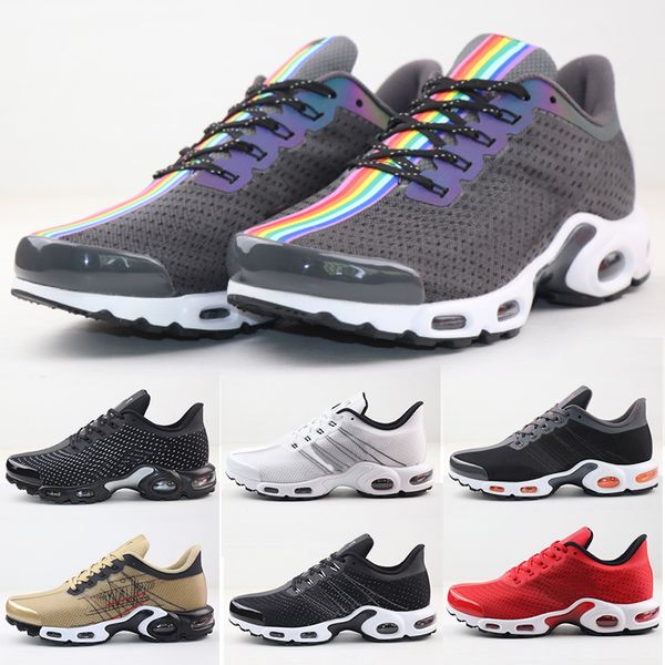

new tn plus zoom pegasus turbo mens running shoes triple black white brown red wmns racer sneakers sport men designer trainers size 40-46