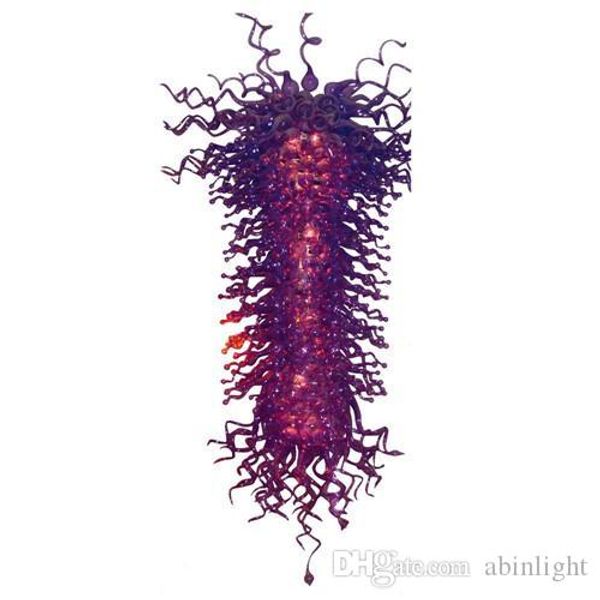 

Big Murano Glass Chandelier for Wedding Decoration Pretty Purple Colored Style Pendant Lamps,LR1134