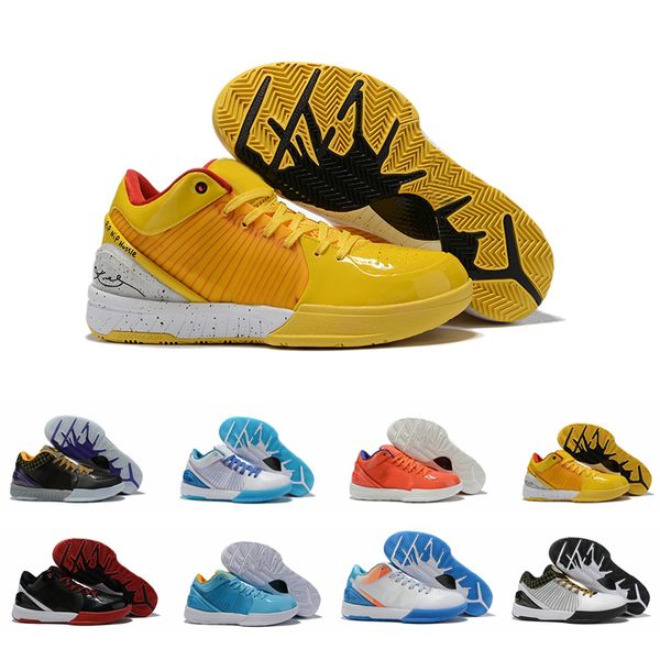 

2019 zoom kobe iv 4 protro mens basketball shoes designer sneakers draft day hornets 4s trainers baskets yellow des chaussures schuhe scarpe