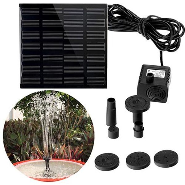 

7v 1.2w solar power panel water pump garden brushless pond fountain pool water pump hot