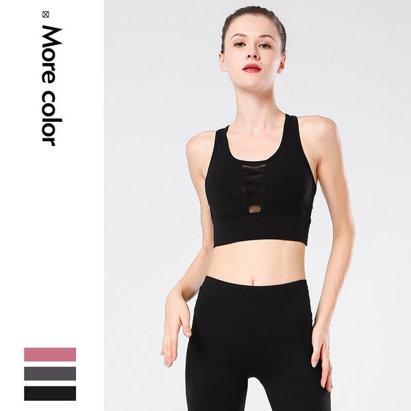 

2020 new yoga vestnylon nude yoga wear women's sports bra women's temperament fairy back vest, White;red