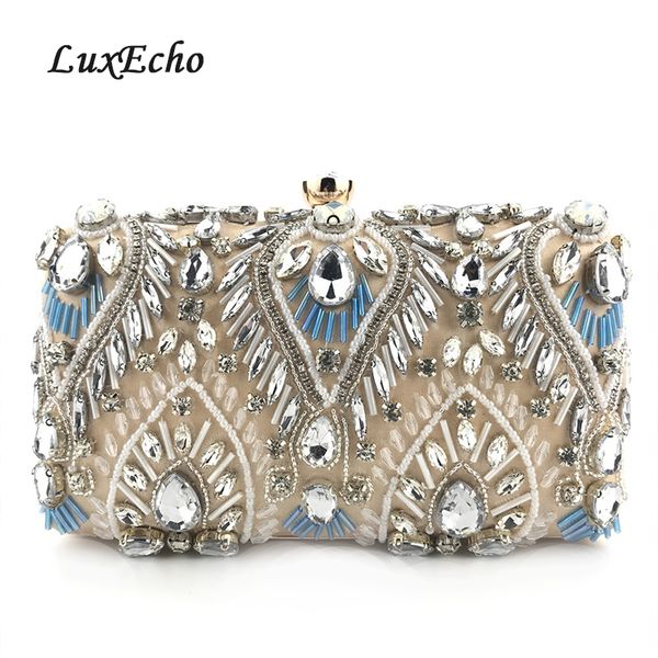

champagne blue crystal evening bags women day clutches fashion wedding purse diamonds dinner bag party purse bags