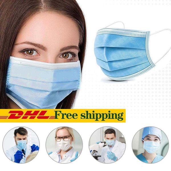 

2020 ce dhl mass stock disposable mask protection beauty filter disposable 3ply face mask respirator supplier from china