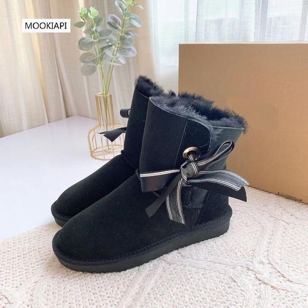 

2019 australia's most fashionable women's shoes, real sheepskin, natural wool, the highest quality snow boots, delivery, Black