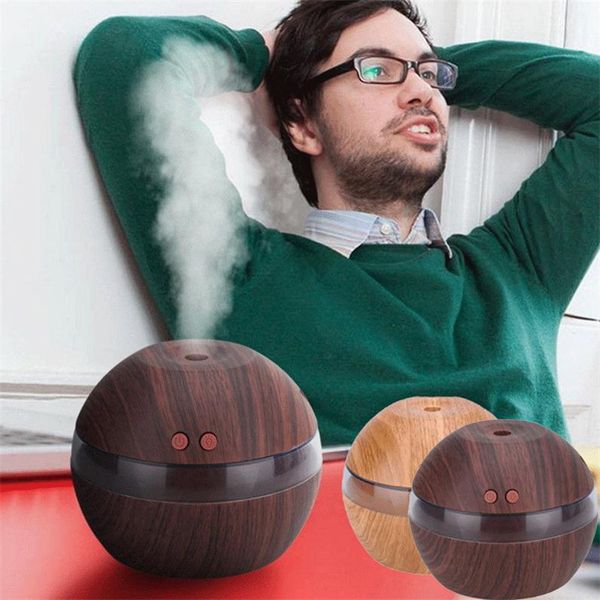 

Essential Oil Aroma Diffuser Bedroom Office Mute Air Humidifier Mist Purifier Wood Grain Ultrasonic Aromatherapy Drop Shipping
