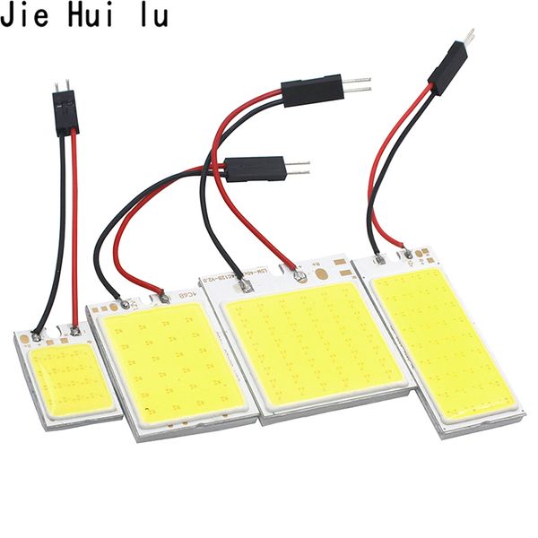 

высокое качество cob led panel light супер белый автомобиль чтение карта лампа авто купол интерьер лампы с t10 адаптер гирлянда база 12 в по