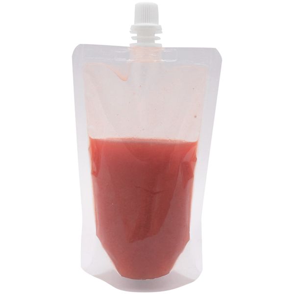

100pcs vertical bag beverage nozzle storage bag beverage drink liquid juice milk coffee 100ml