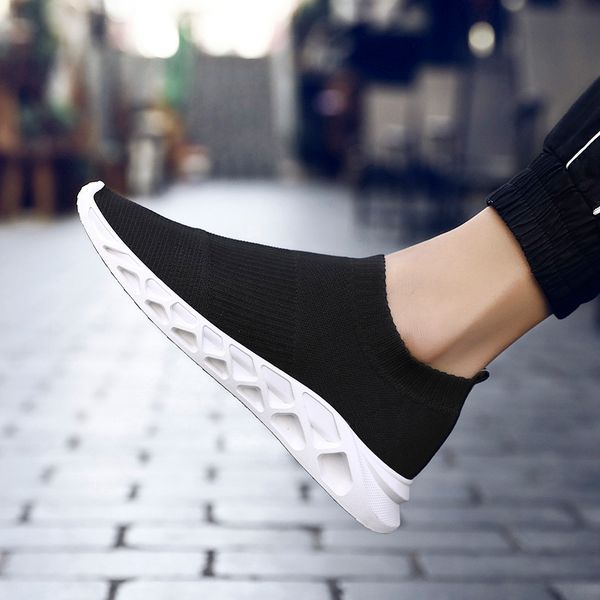 

2019 men running shoes breathable male sneaker lightweight adults high socks sport shoes zapatillas masculino