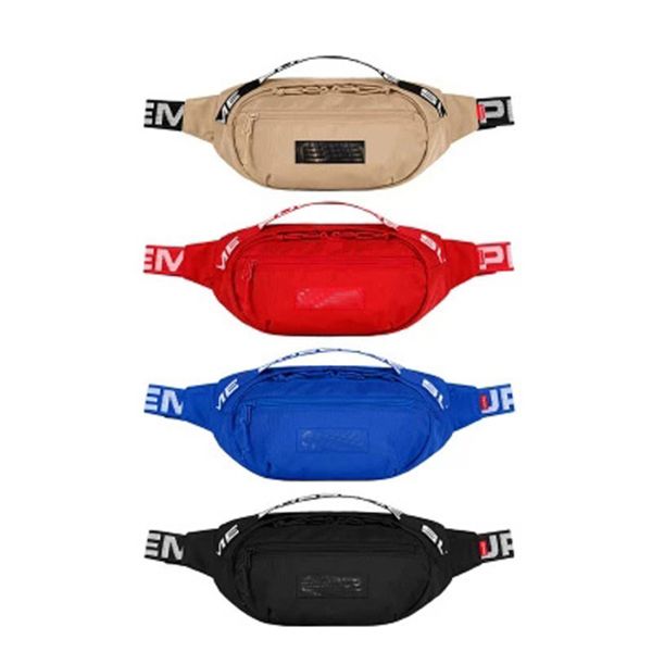 

sup 18ss waist bag 44th fanny pack fashion men canvas men messenger bags 17aw shoulder bag #4285