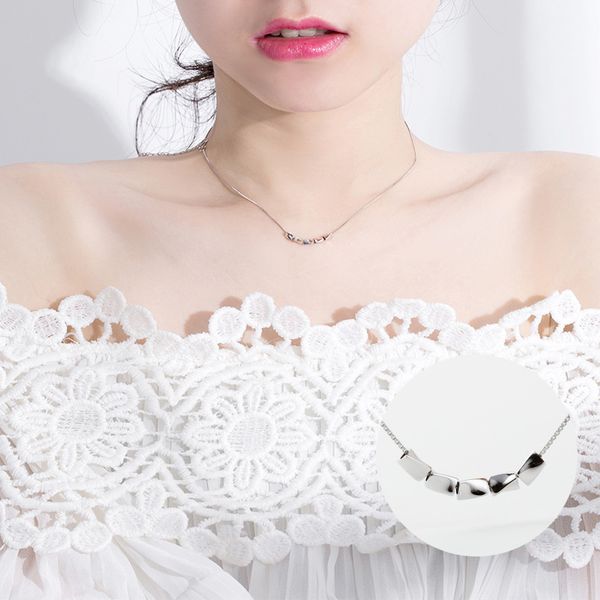 

lucky five peas pendant necklace for women with s925 sterling silver necklace jewelry accessories wholesale a195