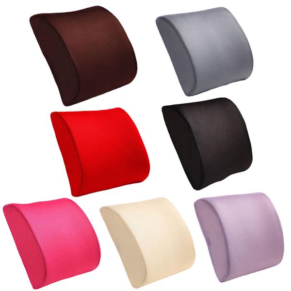 Car Memory Foam Breathable Healthcare Lumbar Cushion Back Waist