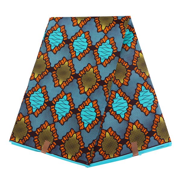 

ankara african polyester wax prints fabric 2019 binta real wax 6 yards african fabric for handworking sewing, Black;white