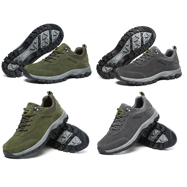 

triple brown grey color men fashion hiking shoes villus keep warm style designer outdoor trainer sneakers size 39-46, White;red