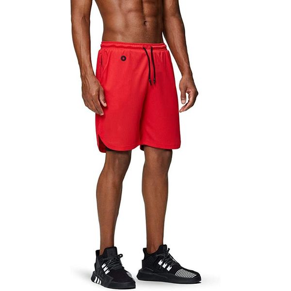 

cycling shorts men's workout running gym 2 in 1 athletic with pockets outdoor sports trainning, Black