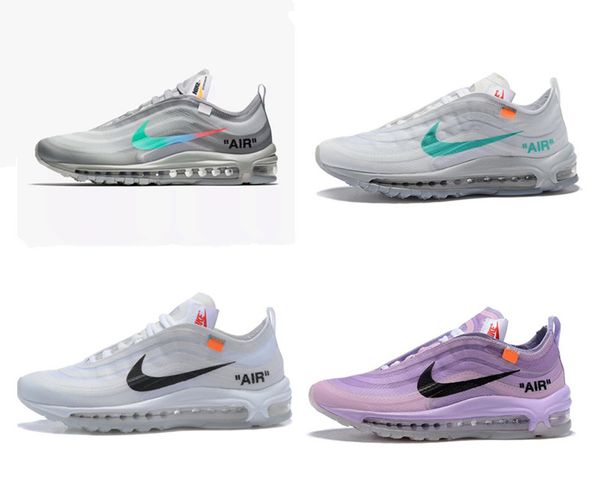 

serena williams x 97 queens off mens womens casaul shoes 97 og rainbow pink gradient purple yell white blacker grey shoes