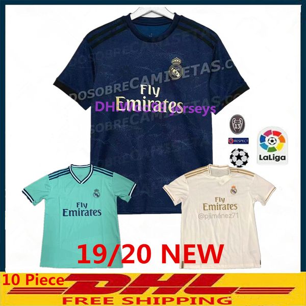 

New 2019 real madrid a en io bale i co home away 3rd occer jer ey ramo benzema hirt 2020 cami eta real madrid football kit jer ey man