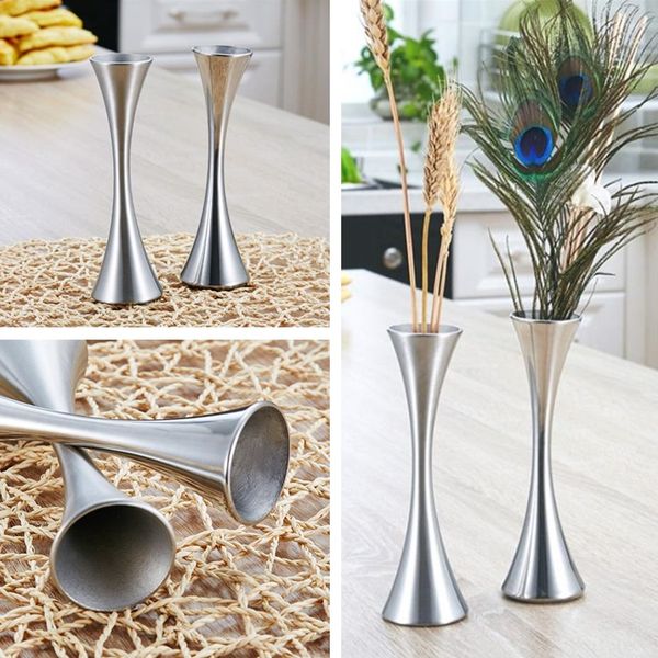 Creative Vase Stainless Steel Vase Modern Flower Arrangement