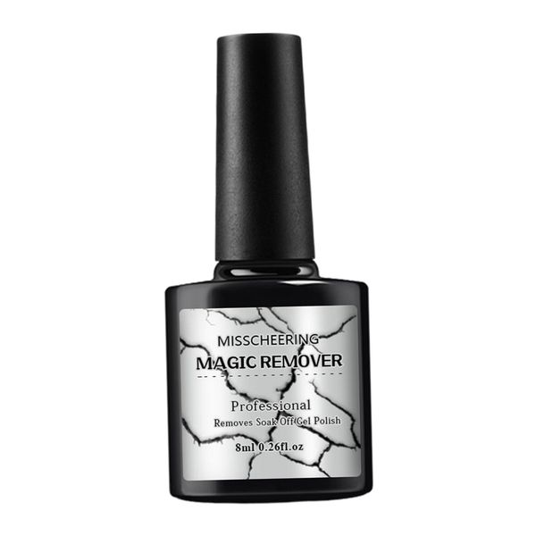 

8ml nail polish burst gel nail polish remover soak off cleaner tool, Silver