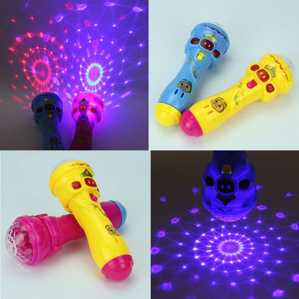 

1pcs sky stars projection bal led flashing karaoke singing microphone pig toyl light kids magic stick for children funny gift tghiq, Black;brown