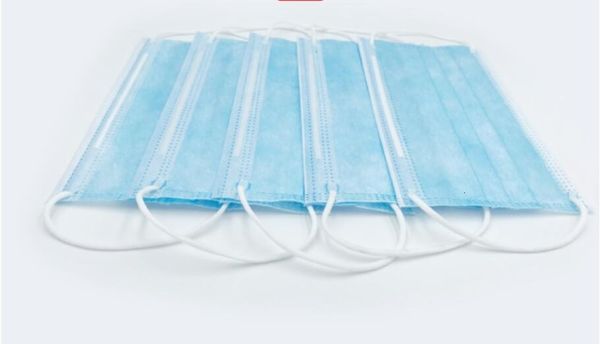 

dhl ship earloop mask face men women blue mouthfacemask 3 ply dust mouth nose er filter masks e98l