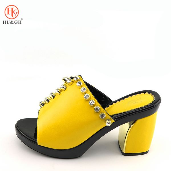 

african women round toed party shoes italy designs high heels lady sandals wedding shoes nigeria women easy matching, Black