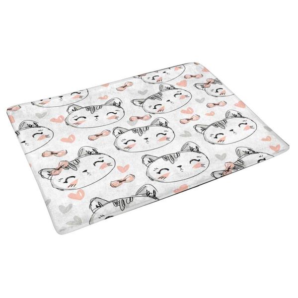 

pattern cute cat anti-slip door mat home decor personalized indoor entrance doormat