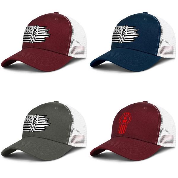 

kenworth w900 trucks american adjustable trucker cap ball cool classic fashion baseball hat truck car logo car red, Blue;gray