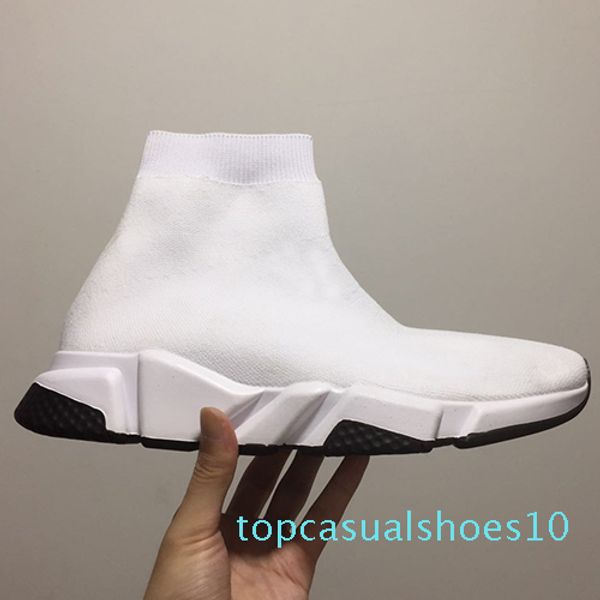 

2020 luxury sock shoes black white casual shoes for women black trainers women boots sneakers designer shoes 36-47 t10