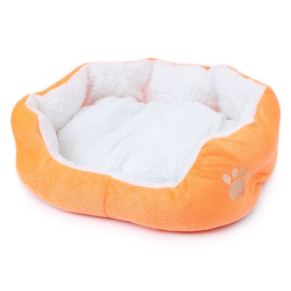 

Pet Dog Fleece Bed Household Dog Soft Sofa Material Nest Dog Basket Autumn And Winter Cats And Dogs Supplies Warm Kennel, Multi color