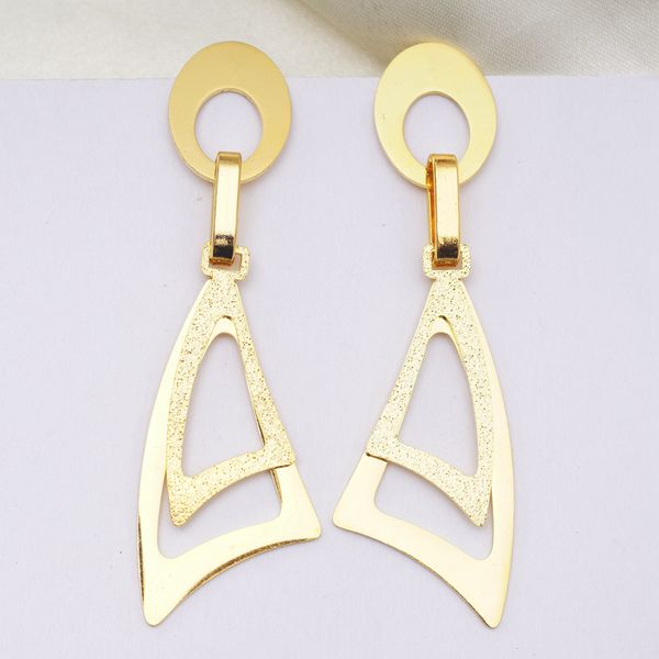 

earings special shape stud earrings for women men hyperbolic gold color metal punk rock hip hop earring fashion jewelry, Golden;silver