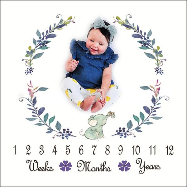 

nordic baby milestone одеяло мультфильм новорожденный фотография фон ткань gxmb