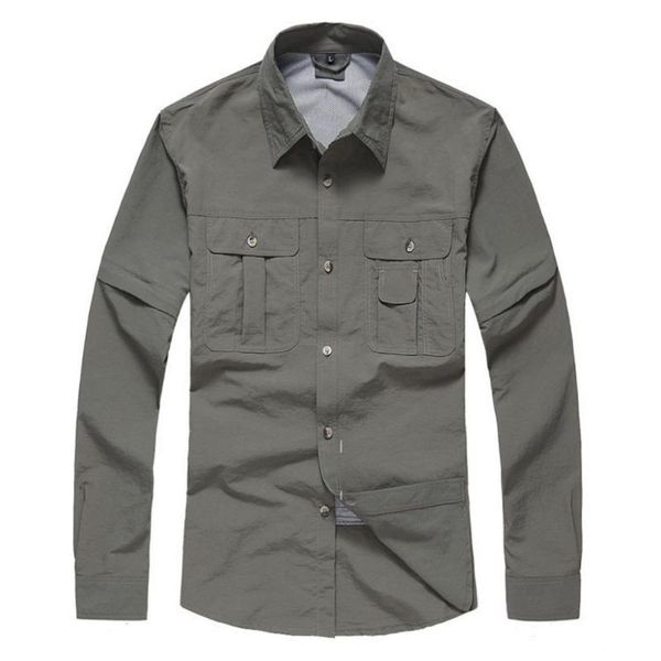 

мужчины повседневная открытый рукава новая рубашка дизайн удобный съемный pure color карманы быстрый сушки рубашки тонкий тонкий рубашки # g, White;black