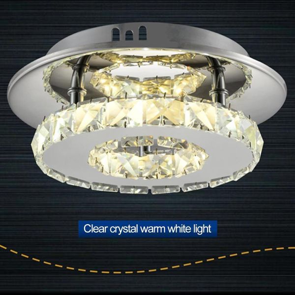 

led round crystal ceiling lamp aisle lamp modern minimalist corridor entrance balcony lamp led living room lam p ceiling lamps night la