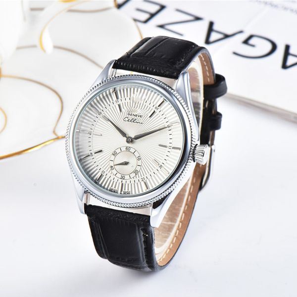 

u1 factory luxury watch mens eta quartz casual business style men sports watches sky dweller clock small dial work, Slivery;brown