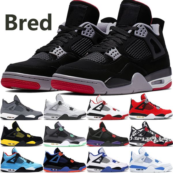 

selling bred 4 4s jumpman men basketball shoes cool grey white cement green grow cavs tatoo thunder mens designer shoes 40-47