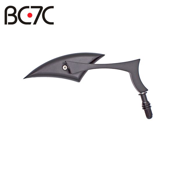 

motorcycle blade knife shaped rear view mirrors black metal side mirror for