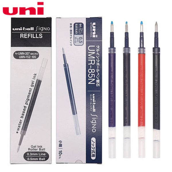 

uni sign umr-85-gel ink pen 0.5mm ball refill for umn-105 umn-152 umn-207 pen refill stationery