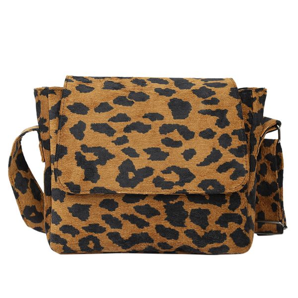 

new elegant shoulder bag women wild simple messenger bag for girls women's fashion leopard shoulder large capacity k627